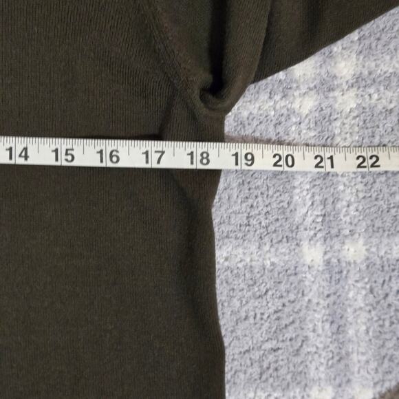 Lauren by Ralph Lauren Merino Silk Dark Green Turtleneck Sweater Womens Petite - Picture 5 of 6